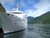 Miniature Ferry in Norwegian Fjord