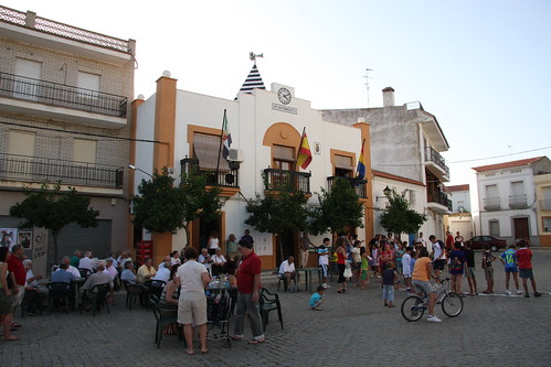 Town festivities at town hall