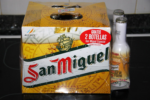 San Miguel 12-Pack with Novelty Bottles