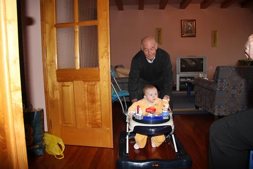 A push from Great Grandpa