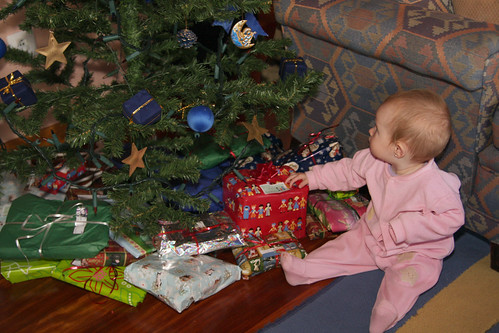 Nora with Christmas Presents