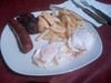 Chorizo, Morcilla, Potatoes, and Fried Eggs