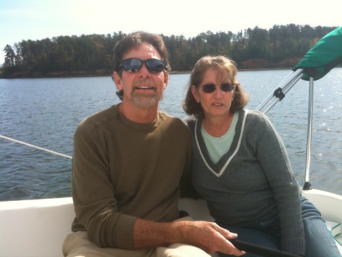 John and Linda on their boat