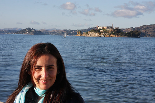 Marga with Alcatraz