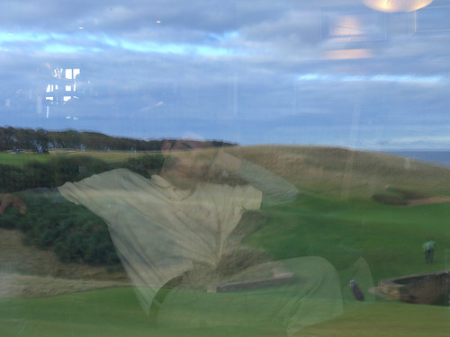 Jacob enjoying the view over Kingsbarns