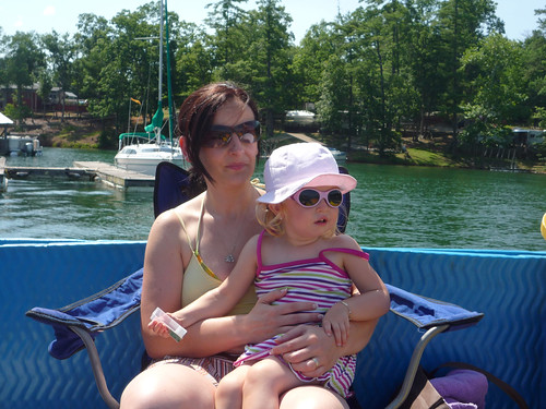 Marga and Nora on Lake James