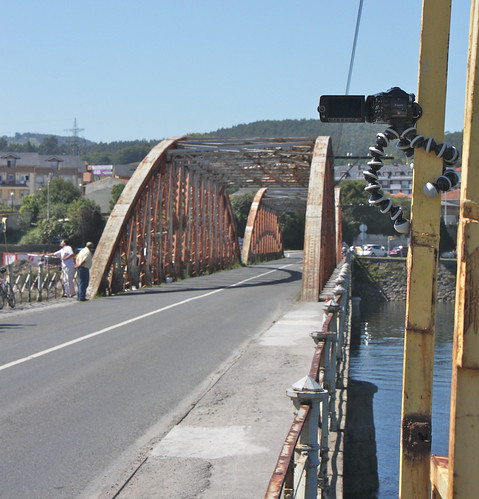 Filming the Vuelta a España in Colindres