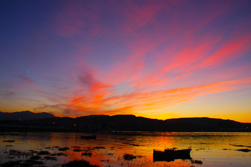 Sunset Boat in Colindres