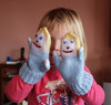 Nora with Mitten Puppets