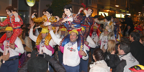 Bullfighters on Shoulders, Carnival Costume, Santoña