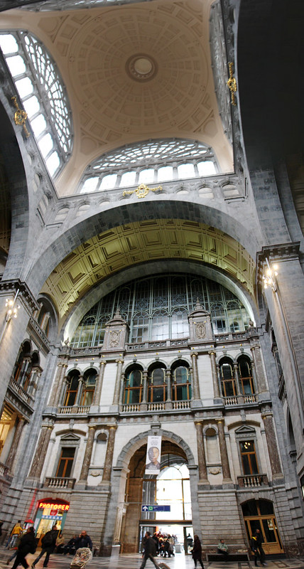 Antwerp Train Station Panorama